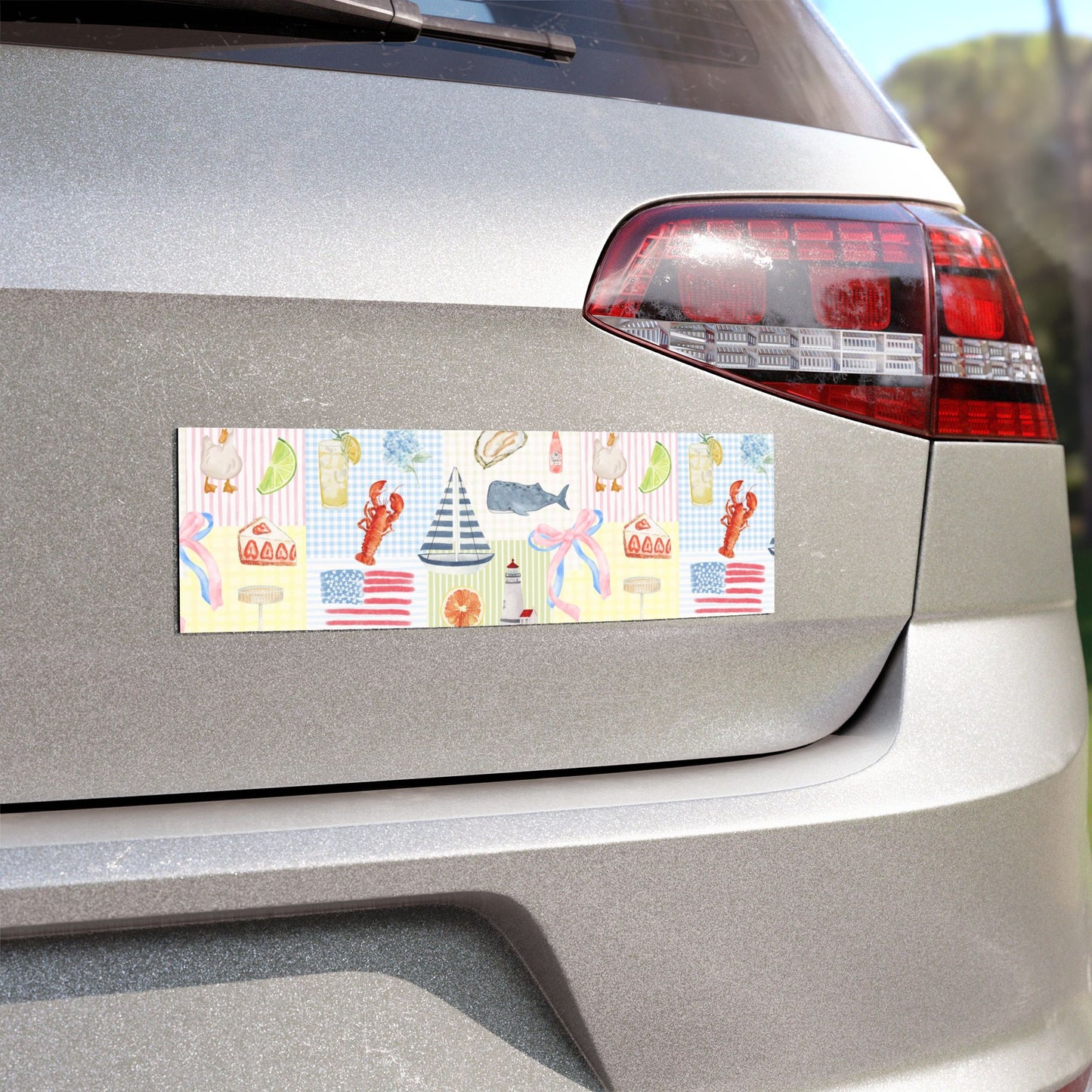 Summer Patchwork Car Magnet