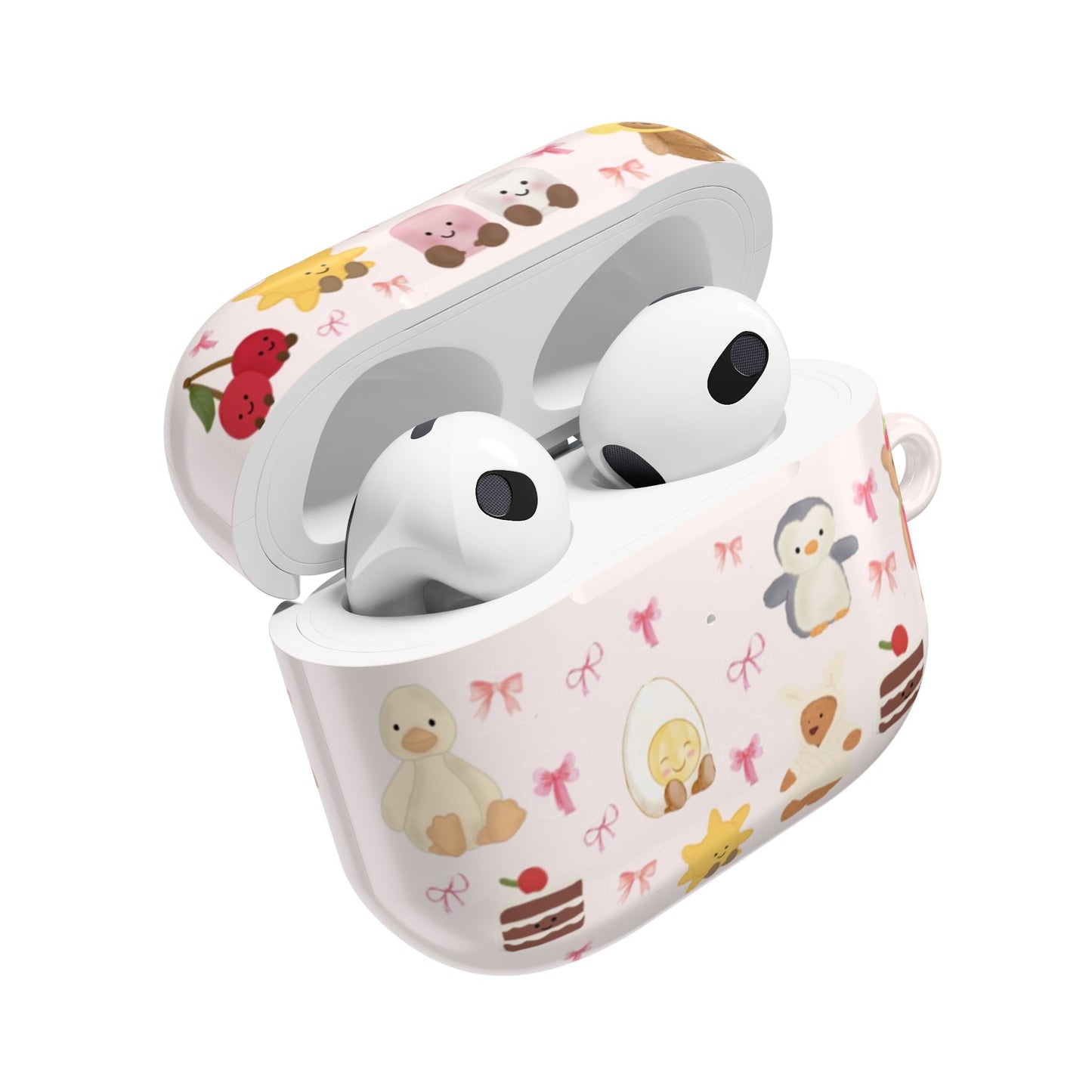 Pink Teddy AirPod Cases