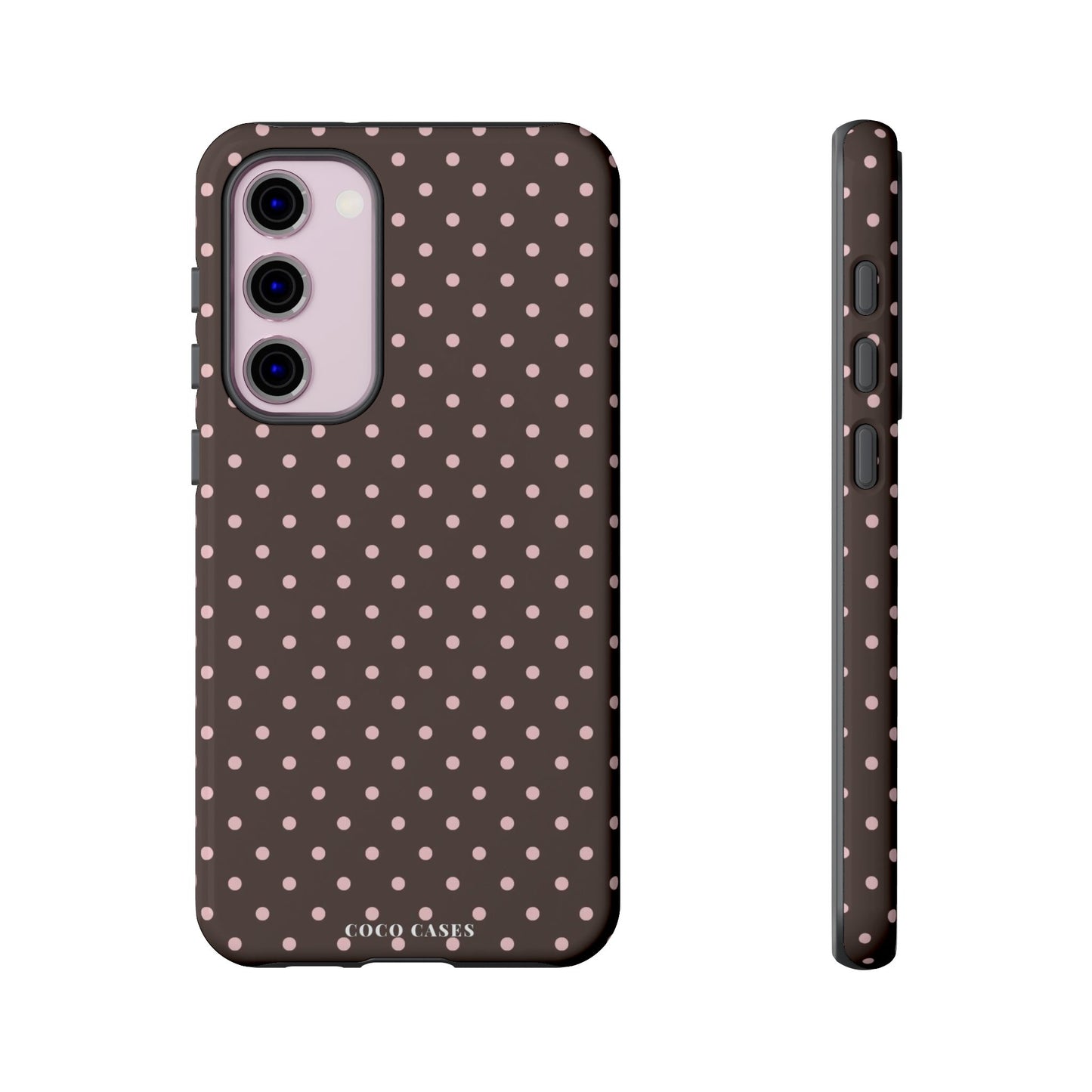 Brown Polka Dot Samsung Case