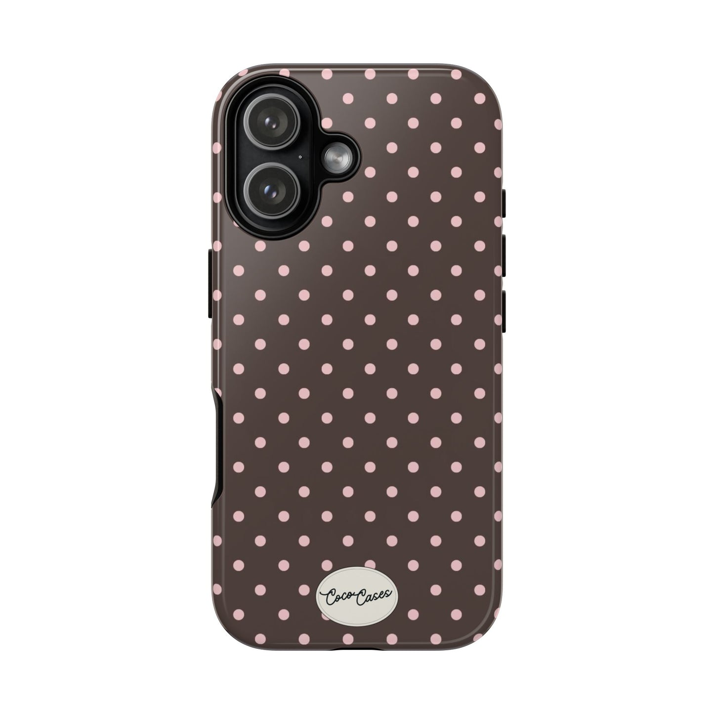 Brown Polka Dot iPhone Case