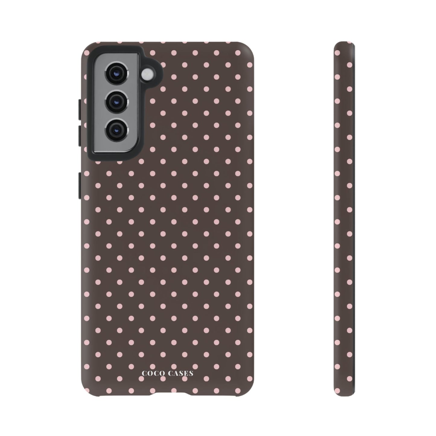 Brown Polka Dot Samsung Case