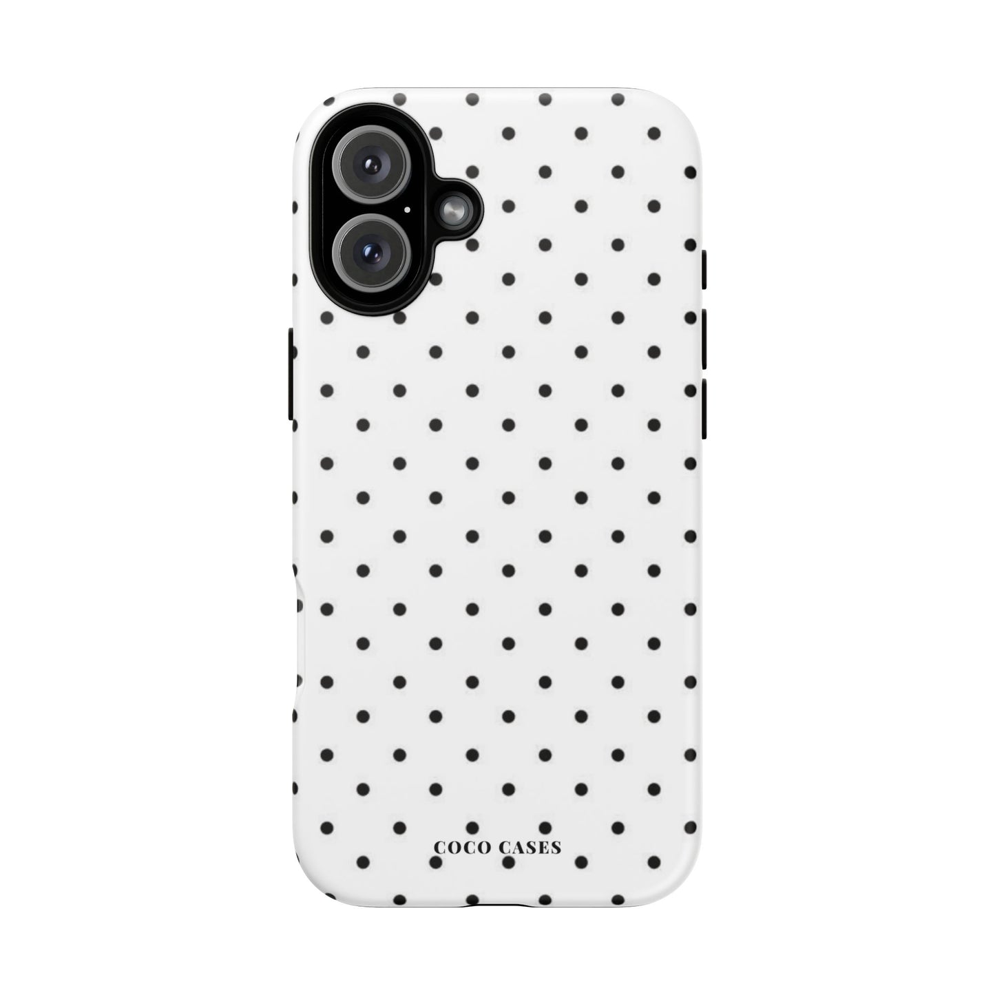 White Polka Dot iPhone Case
