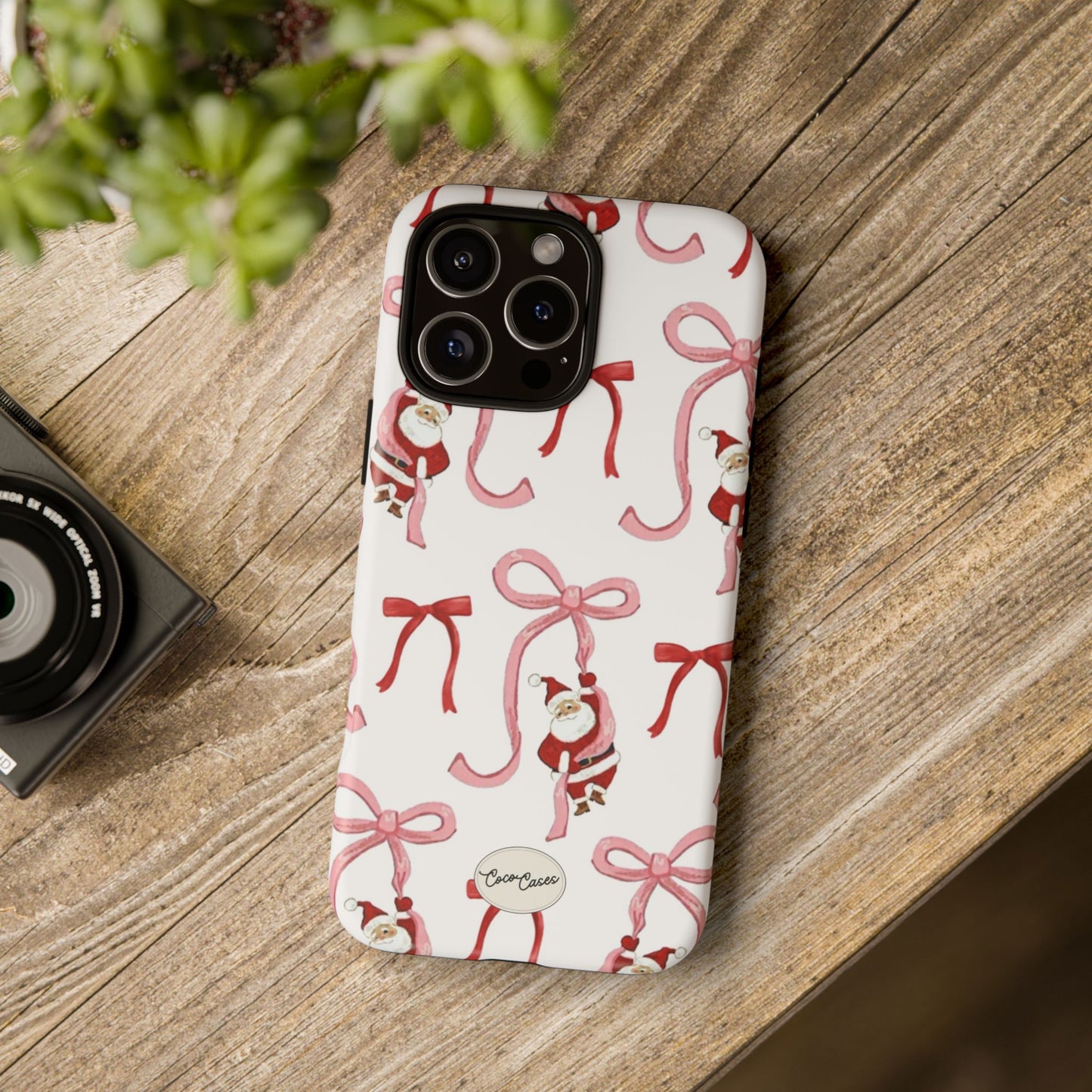 Santa’s Bow Ride iPhone Case