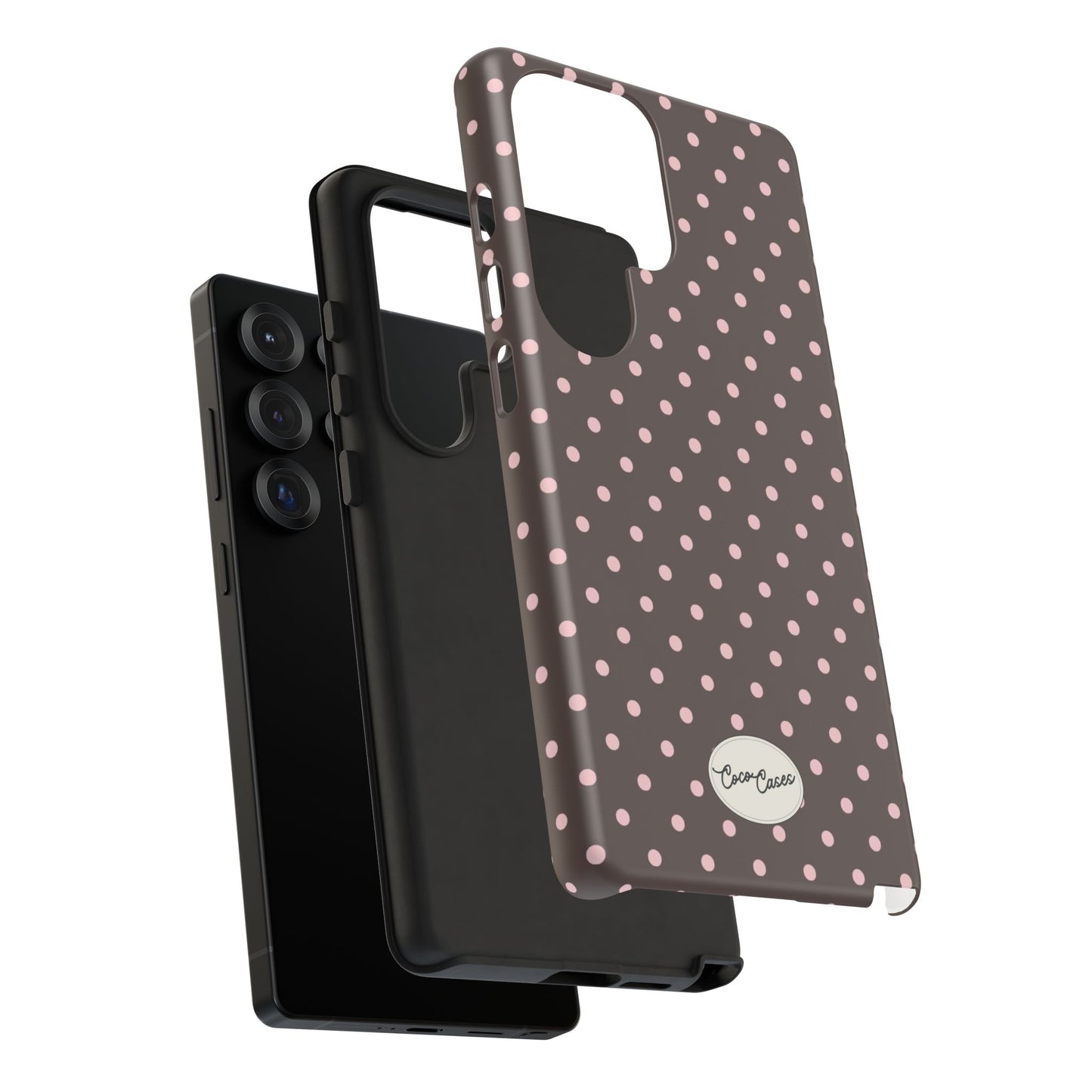 Brown Polka Dot Samsung Case