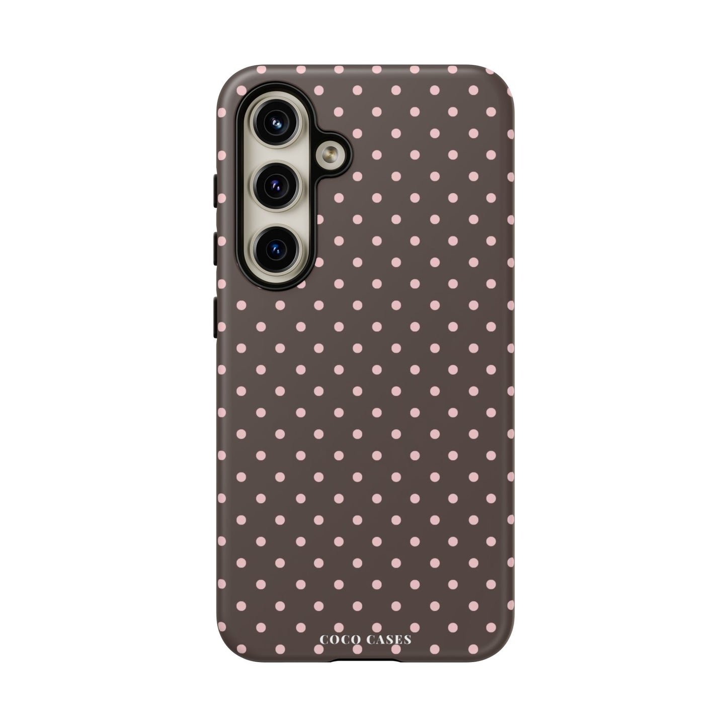 Brown Polka Dot Samsung Case