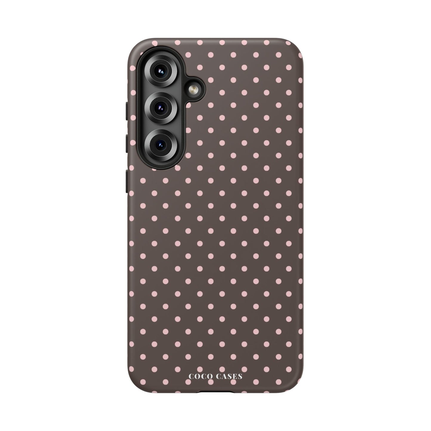Brown Polka Dot Samsung Case
