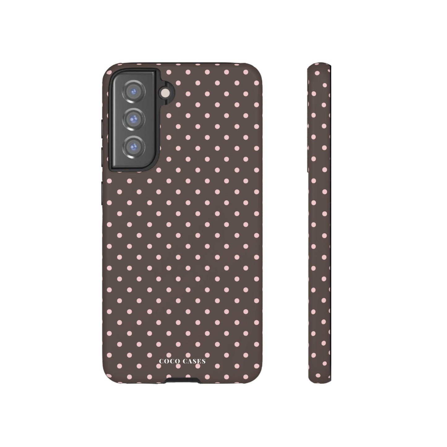 Brown Polka Dot Samsung Case
