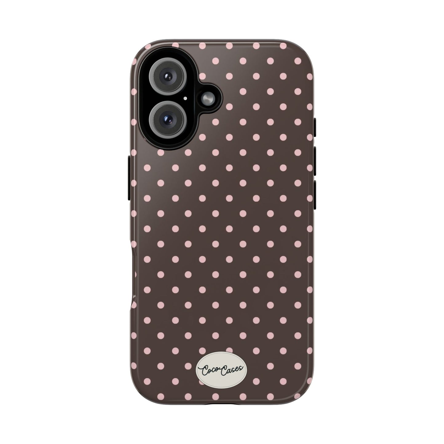 Brown Polka Dot iPhone Case