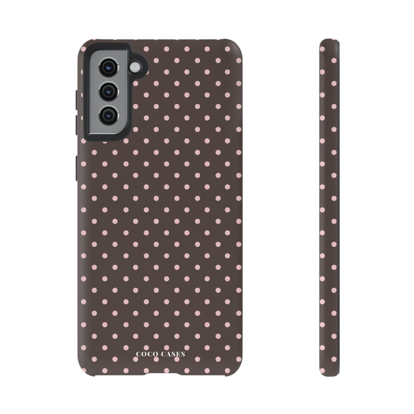 Brown Polka Dot Samsung Case