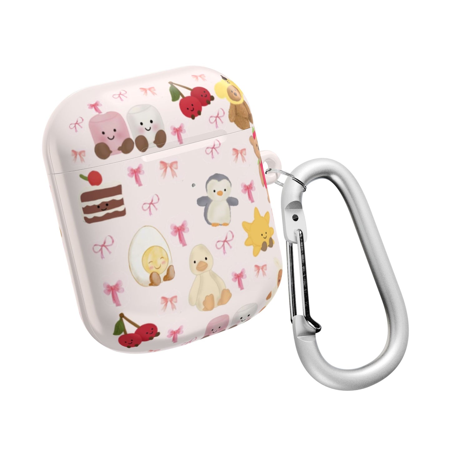 Pink Teddy AirPod Cases