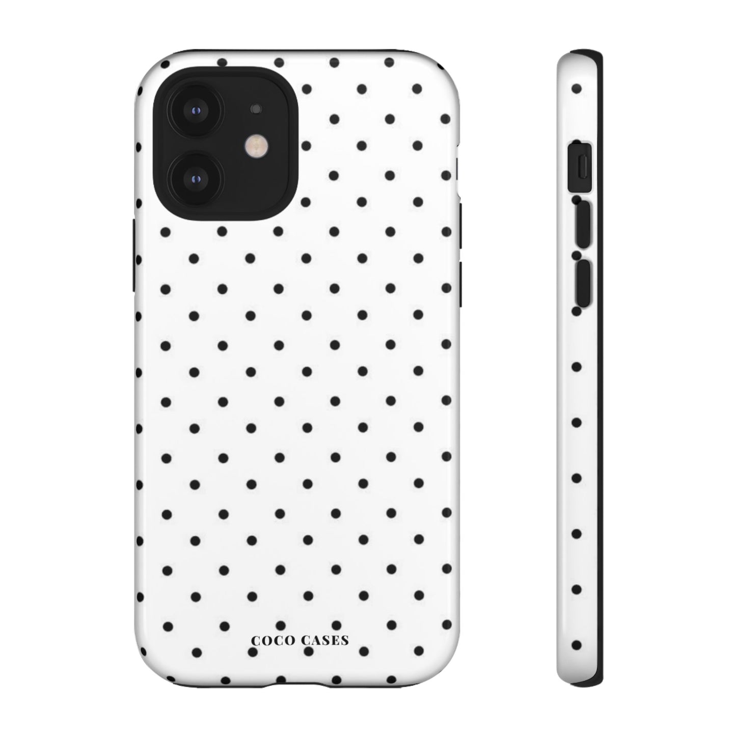 White Polka Dot iPhone Case