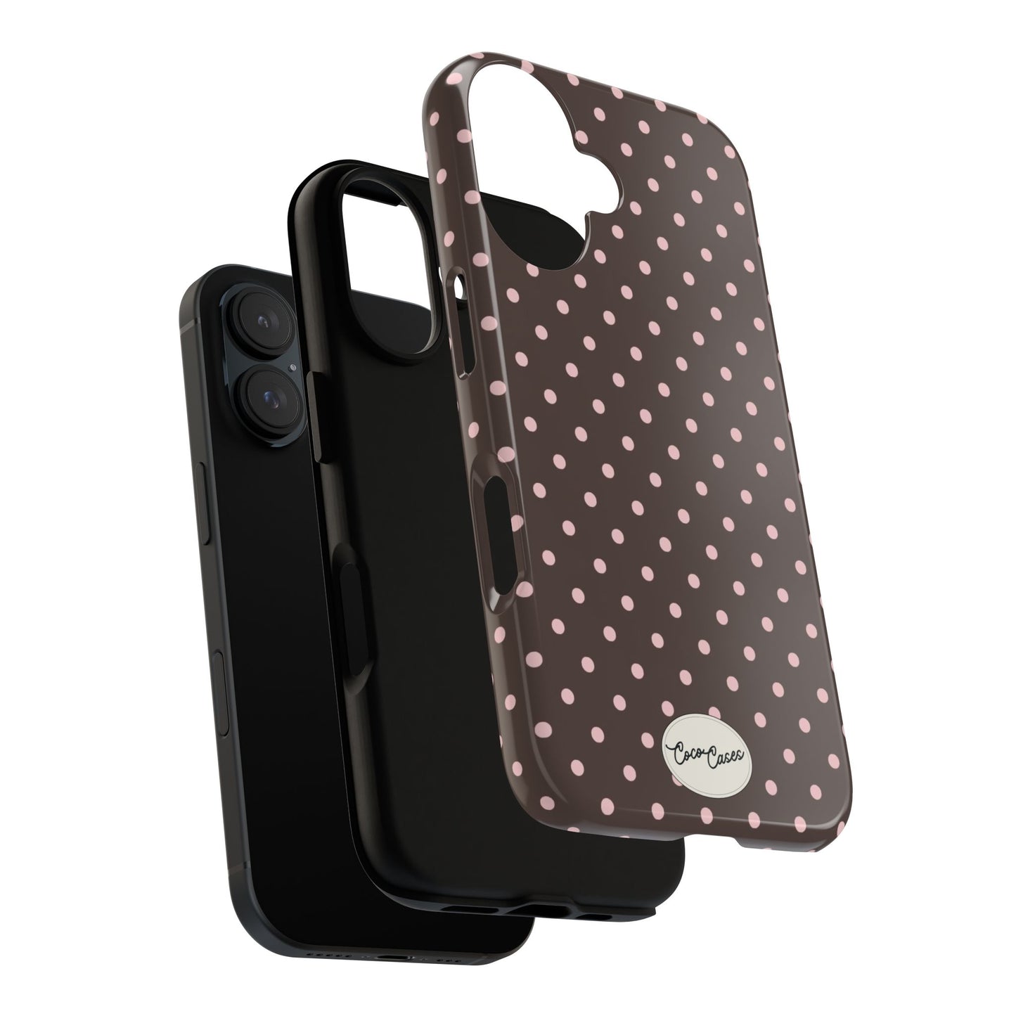 Brown Polka Dot iPhone Case