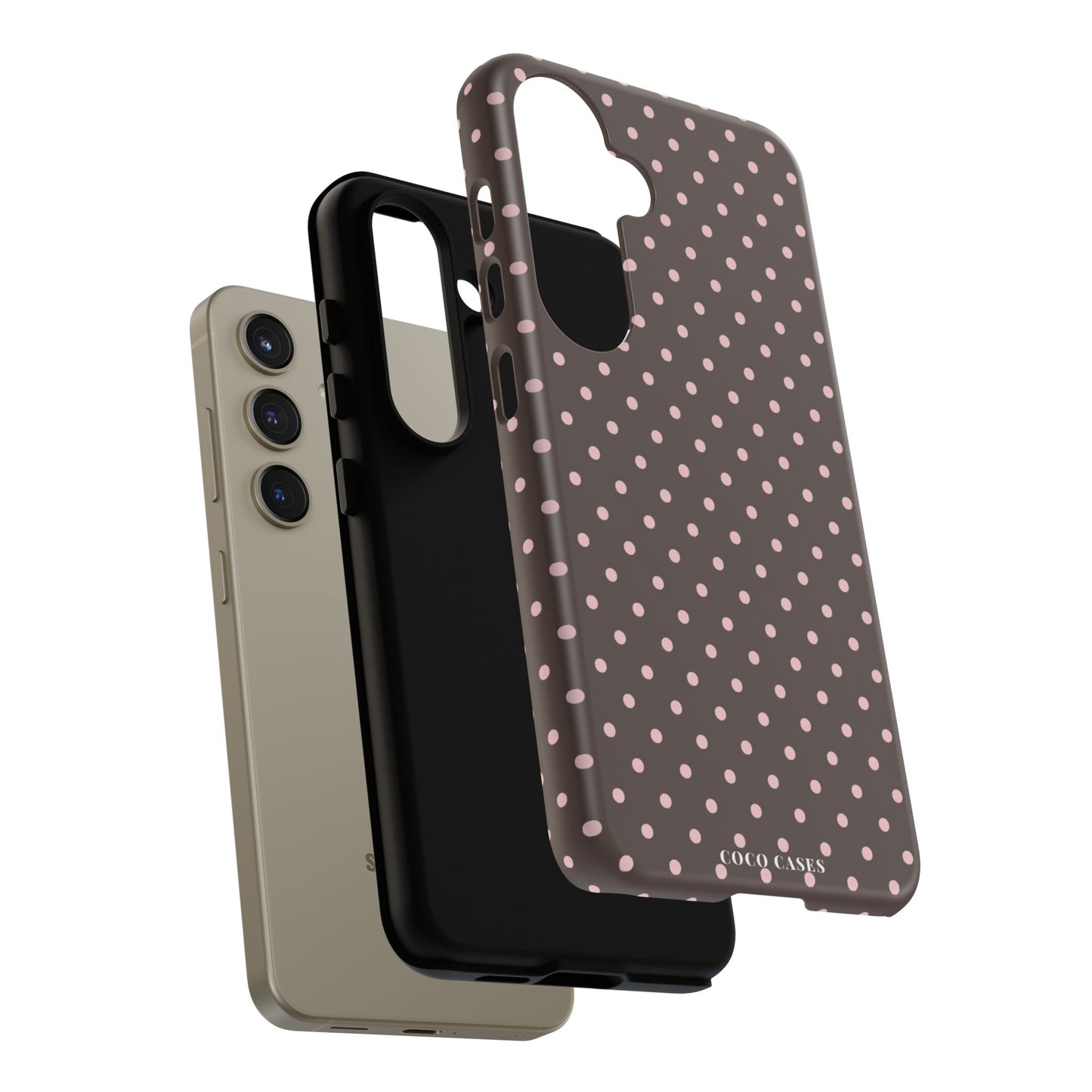 Brown Polka Dot Samsung Case