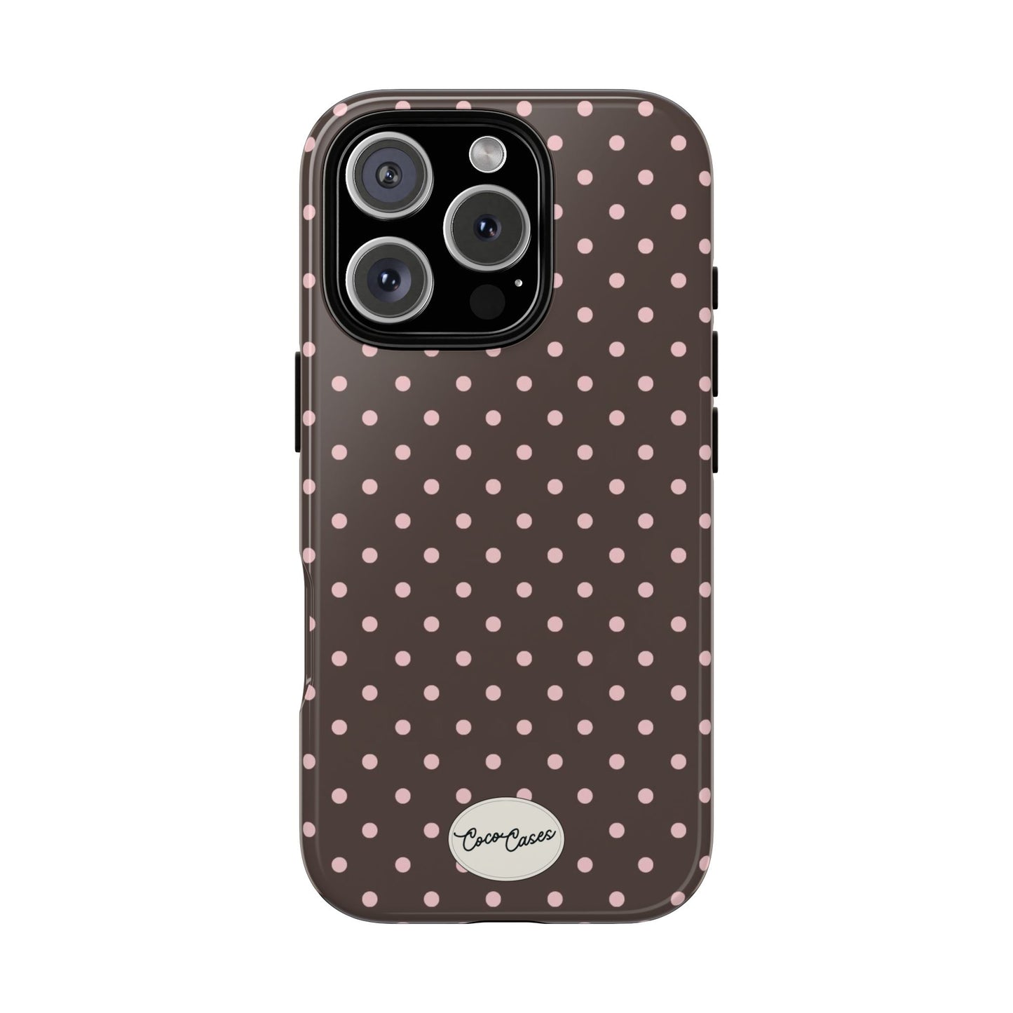 Brown Polka Dot iPhone Case