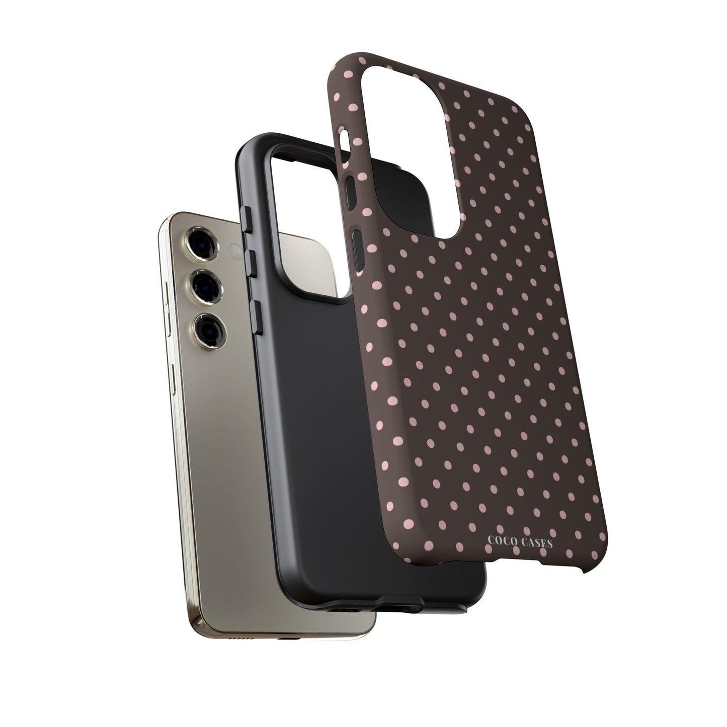 Brown Polka Dot Samsung Case