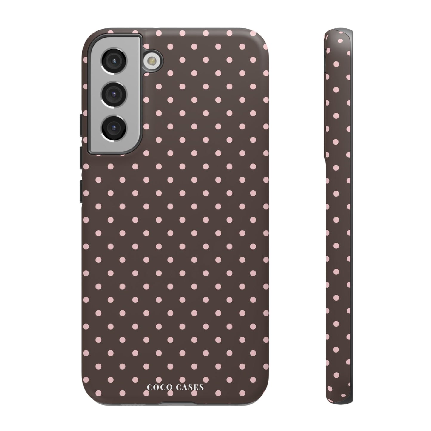 Brown Polka Dot Samsung Case