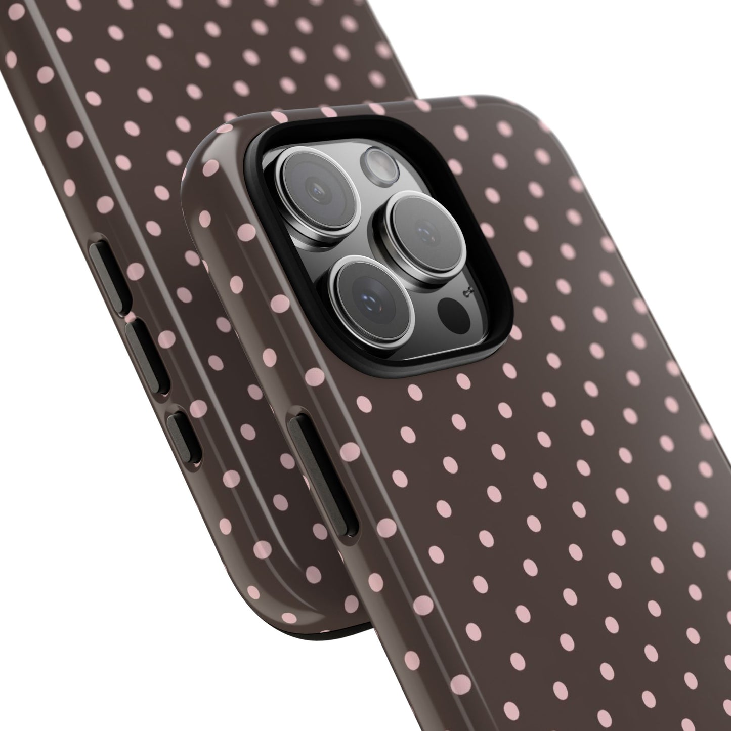 Brown Polka Dot iPhone Case