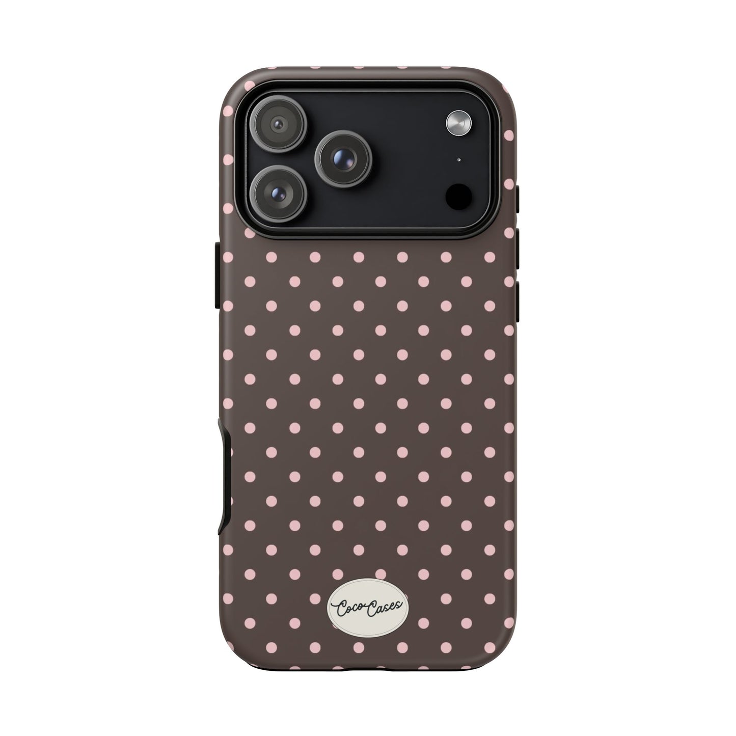 Brown Polka Dot iPhone Case