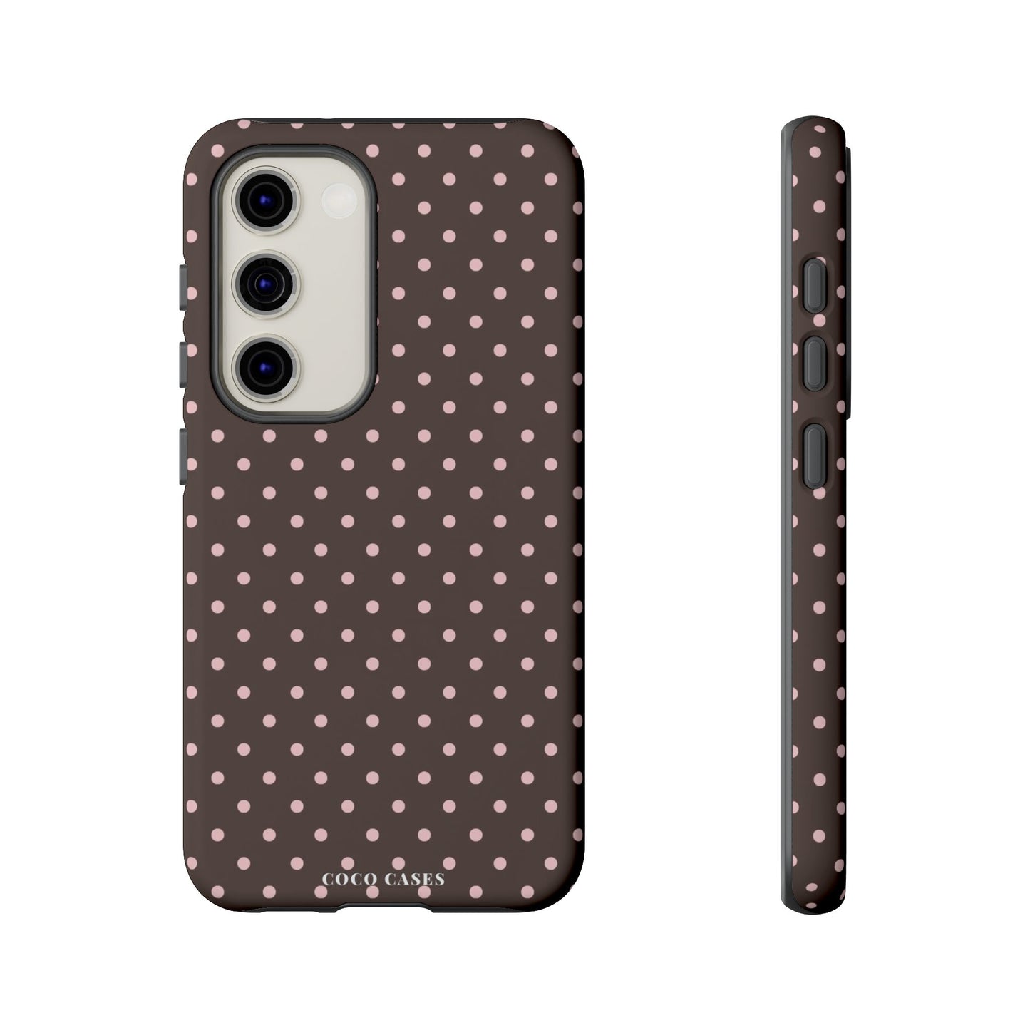 Brown Polka Dot Samsung Case