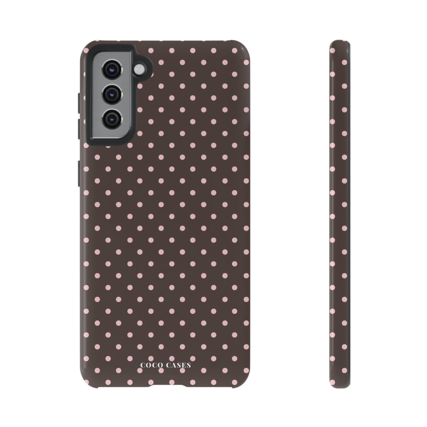Brown Polka Dot Samsung Case