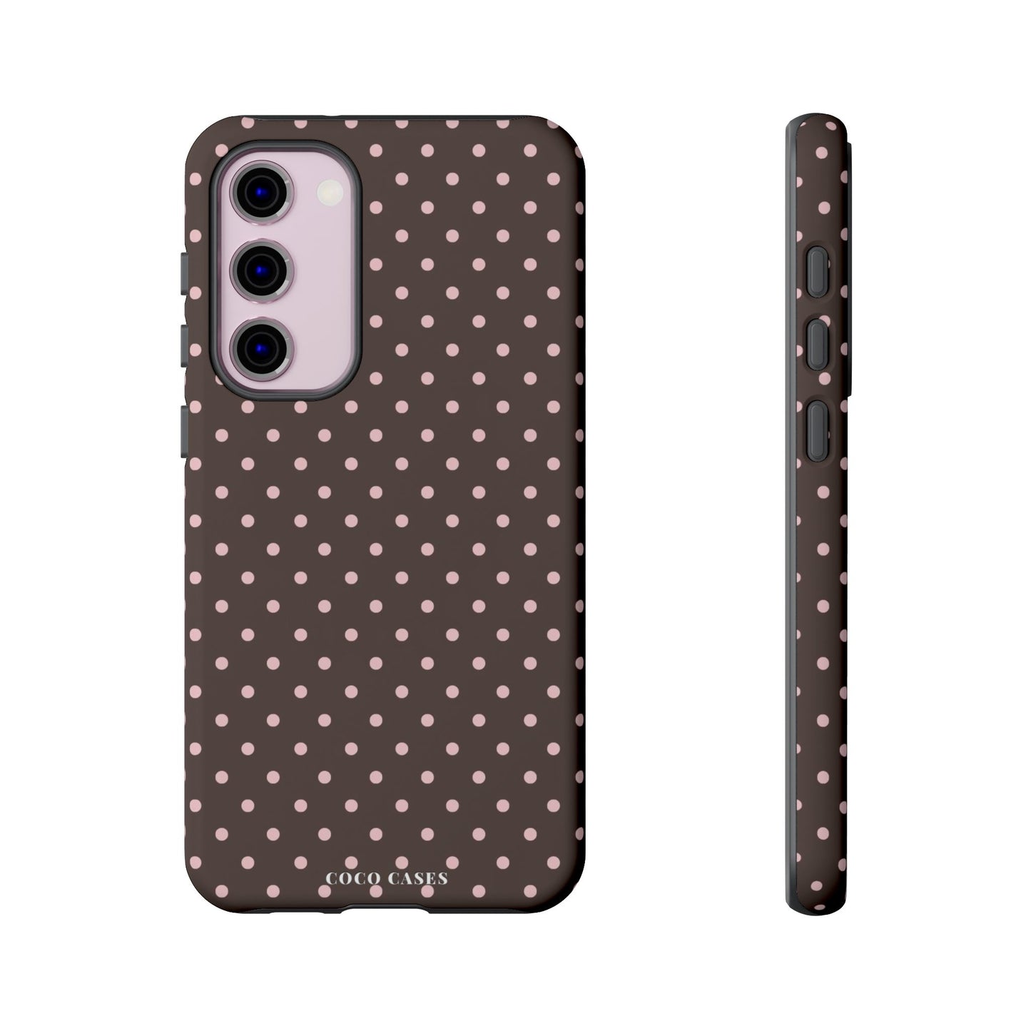 Brown Polka Dot Samsung Case