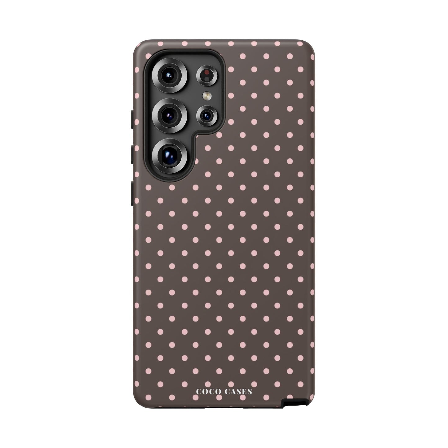 Brown Polka Dot Samsung Case