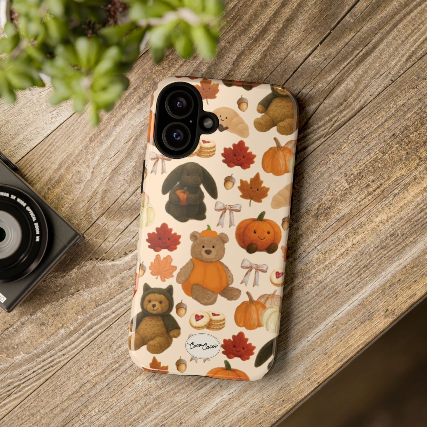 Autumn Teddies iPhone Case