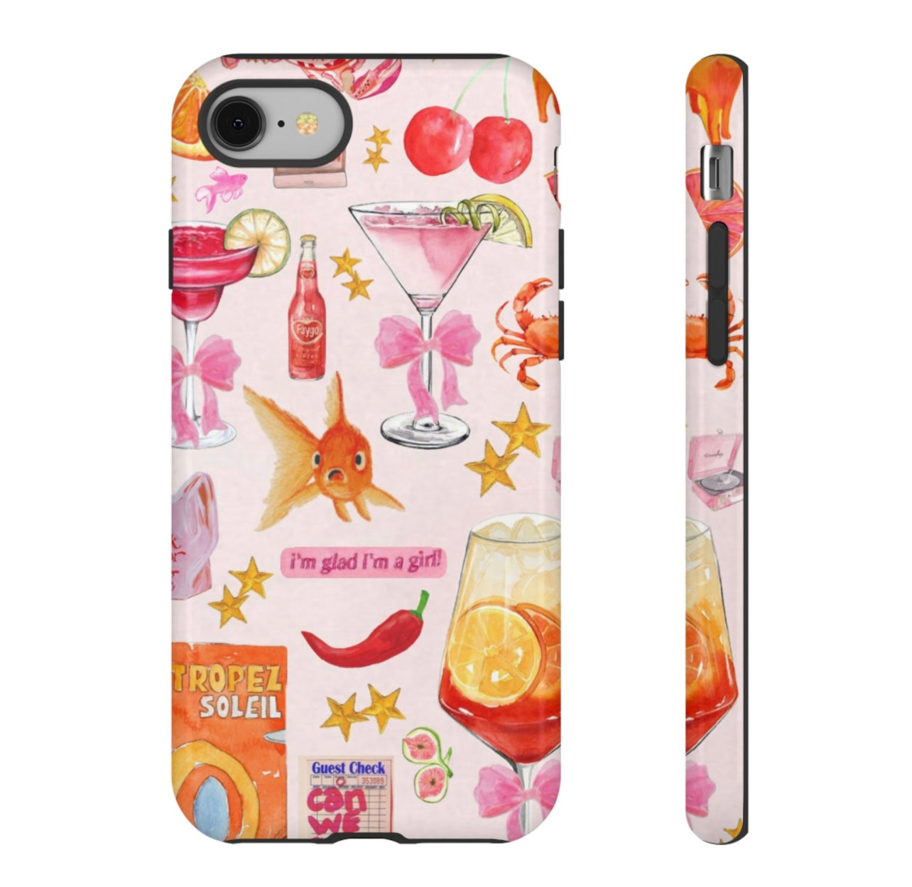 I'm glad I'm a girl iPhone Case