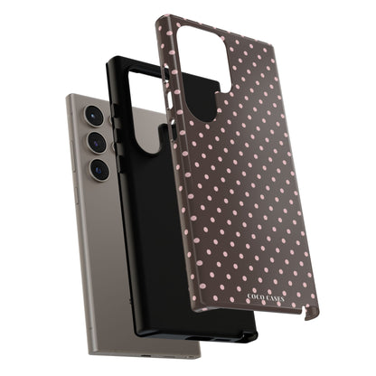 Brown Polka Dot Samsung Case