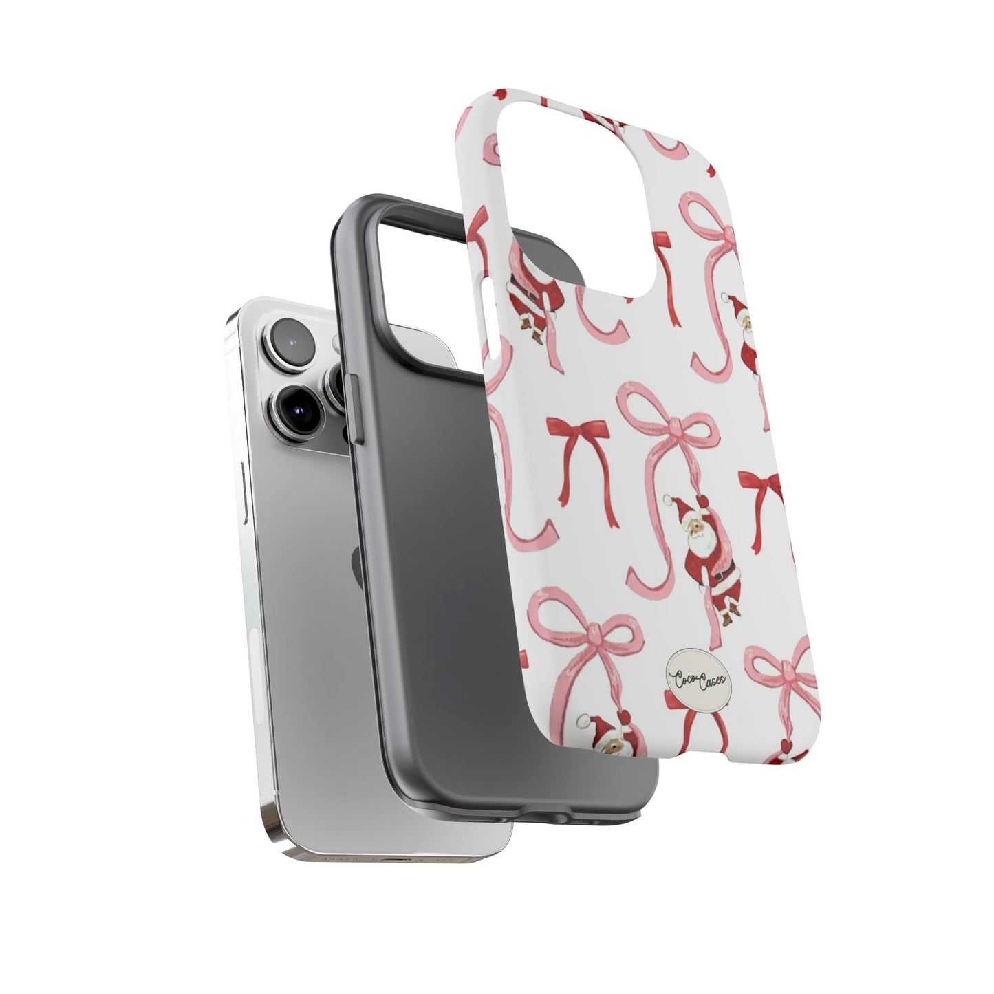 Santa’s Bow Ride iPhone Case