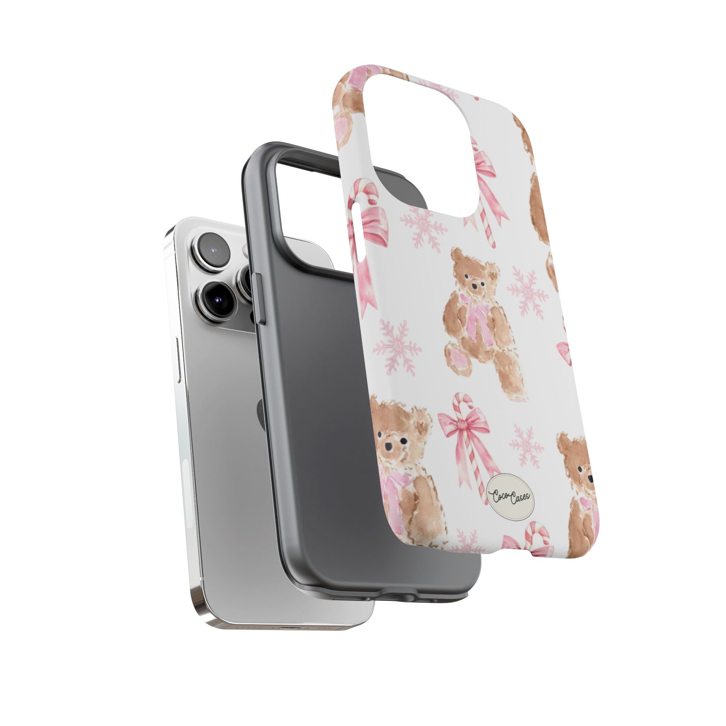 Blush Noel Bear iPhone Case