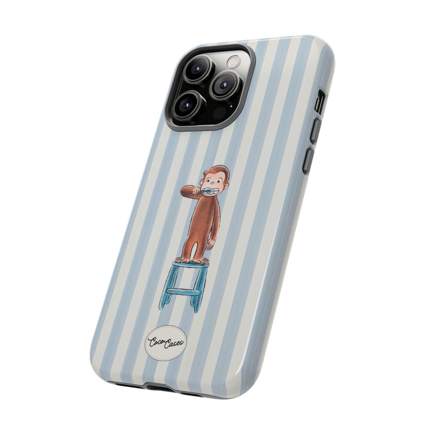 Striped Monkey iPhone Case