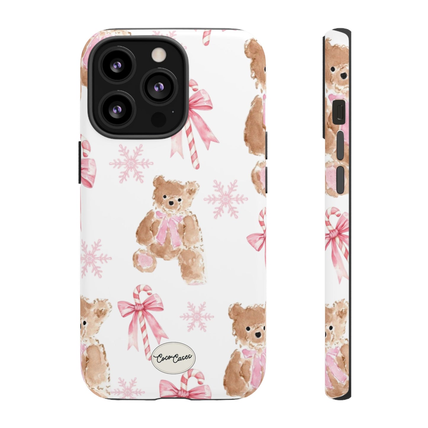 Blush Noel Bear iPhone Case