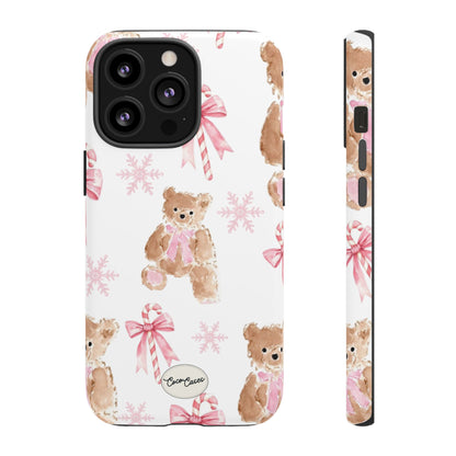 Blush Noel Bear iPhone Case
