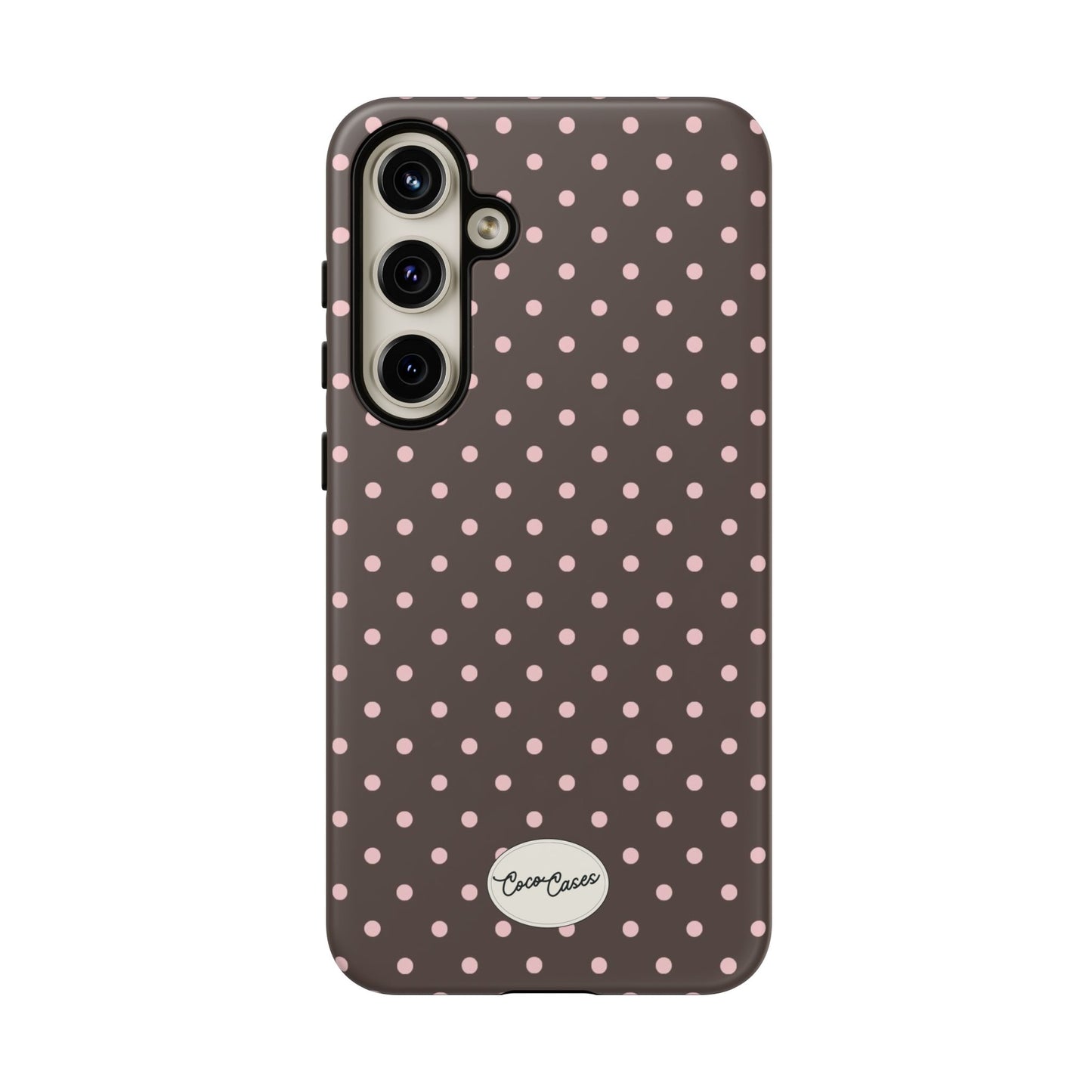 Brown Polka Dot Samsung Case