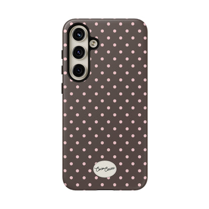 Brown Polka Dot Samsung Case