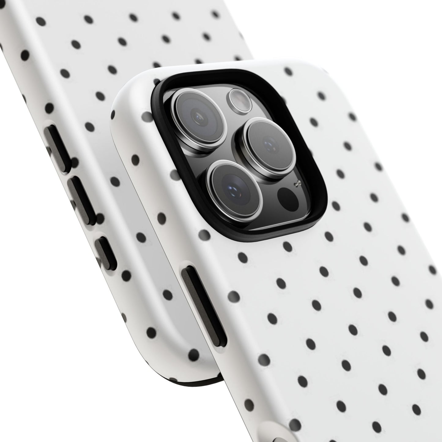 White Polka Dot iPhone Case
