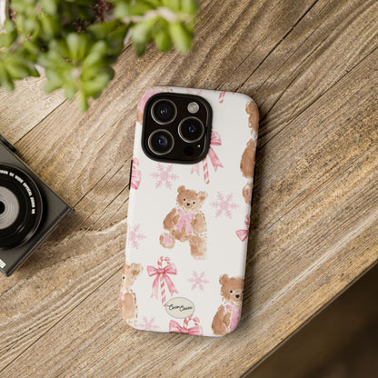 Blush Noel Bear iPhone Case
