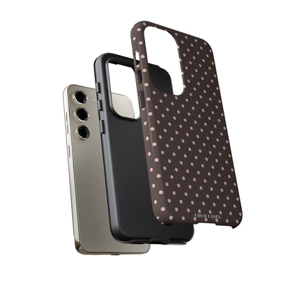 Brown Polka Dot Samsung Case