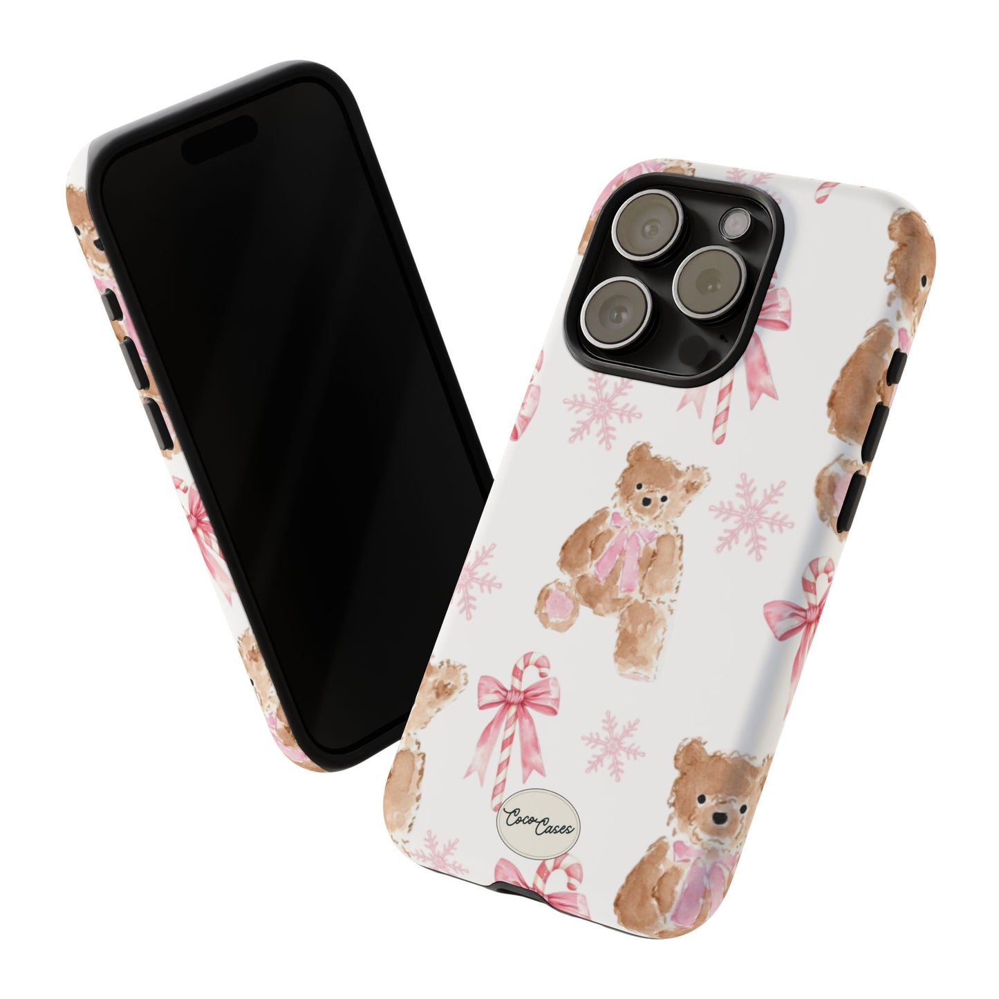 Blush Noel Bear iPhone Case