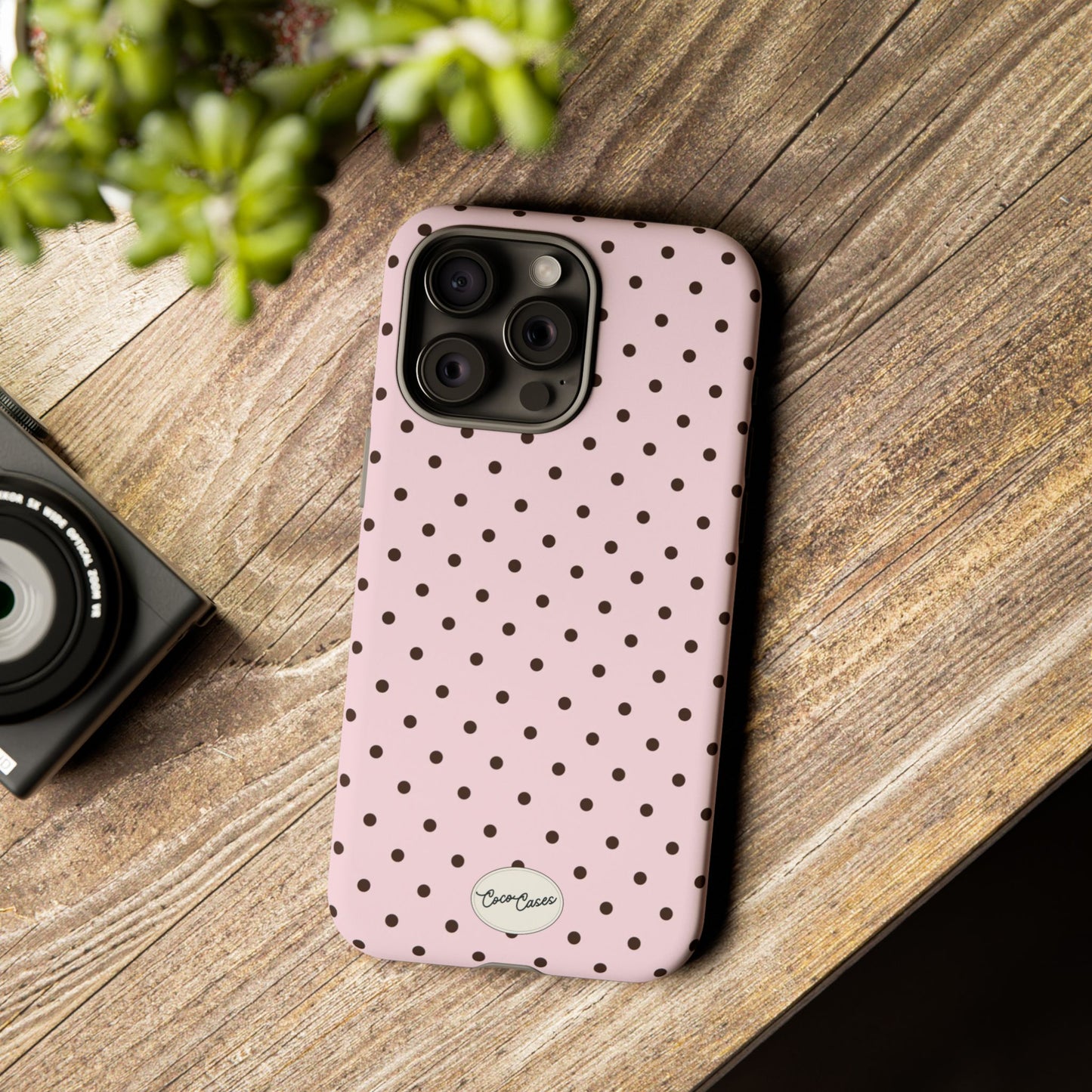 Pink Polka Dot iPhone Case