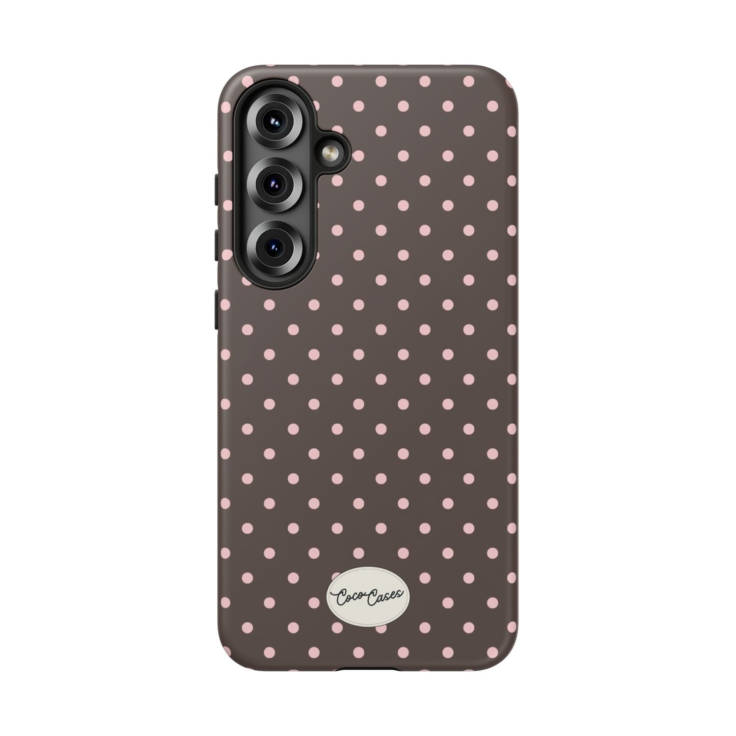 Brown Polka Dot Samsung Case