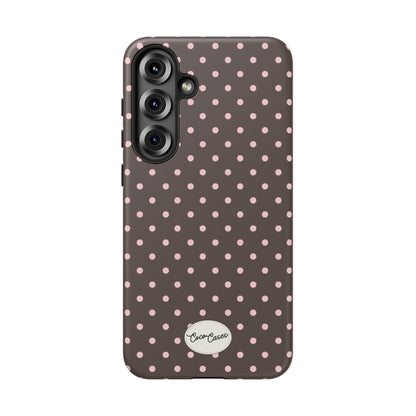 Brown Polka Dot Samsung Case