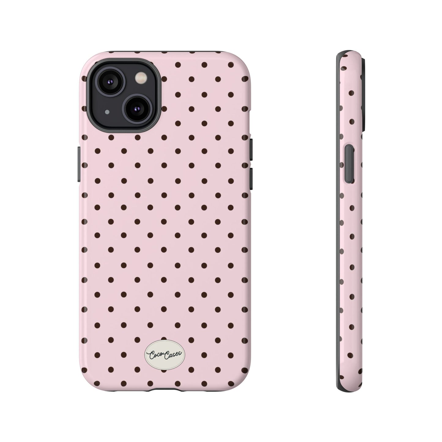 Pink Polka Dot iPhone Case