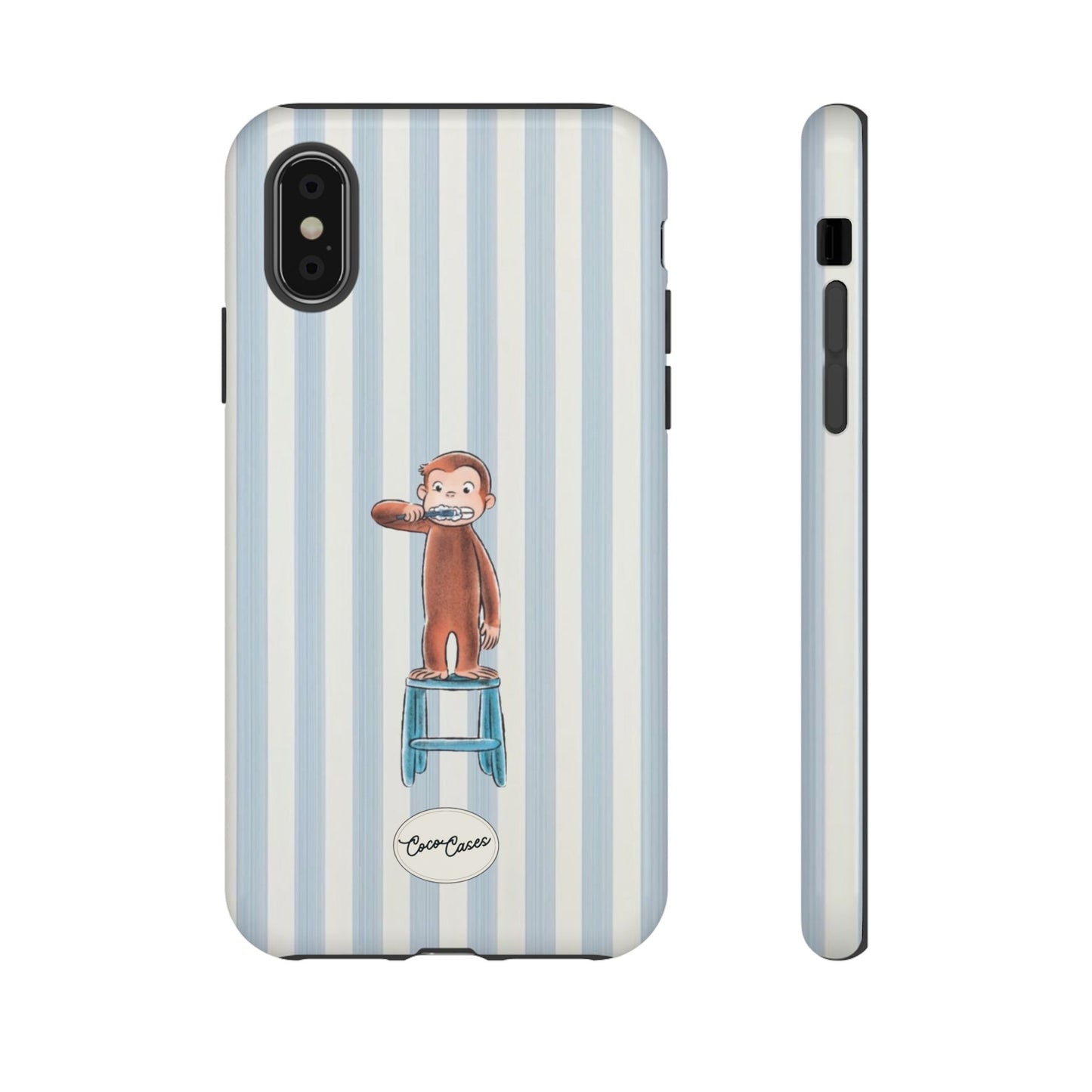 Striped Monkey iPhone Case