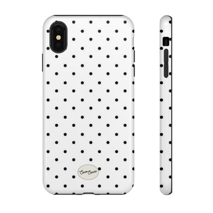 White Polka Dot iPhone Case