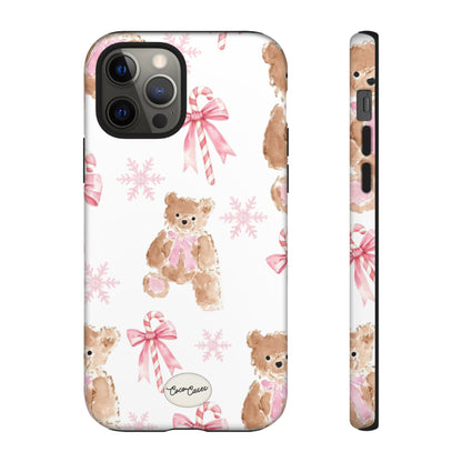Blush Noel Bear iPhone Case