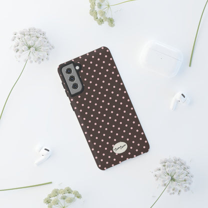 Brown Polka Dot Samsung Case