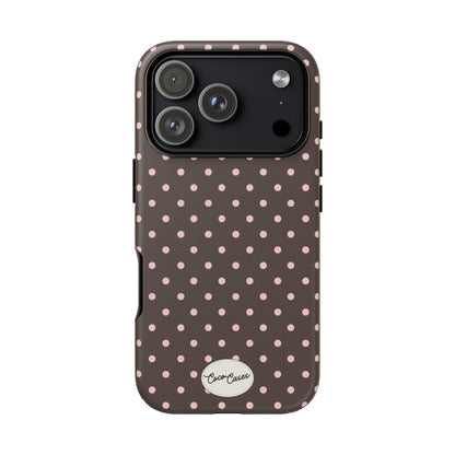Brown Polka Dot iPhone Case