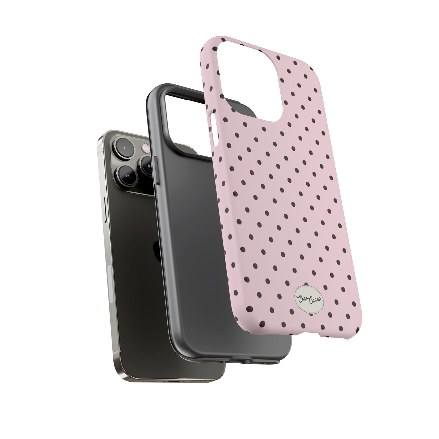 Pink Polka Dot iPhone Case